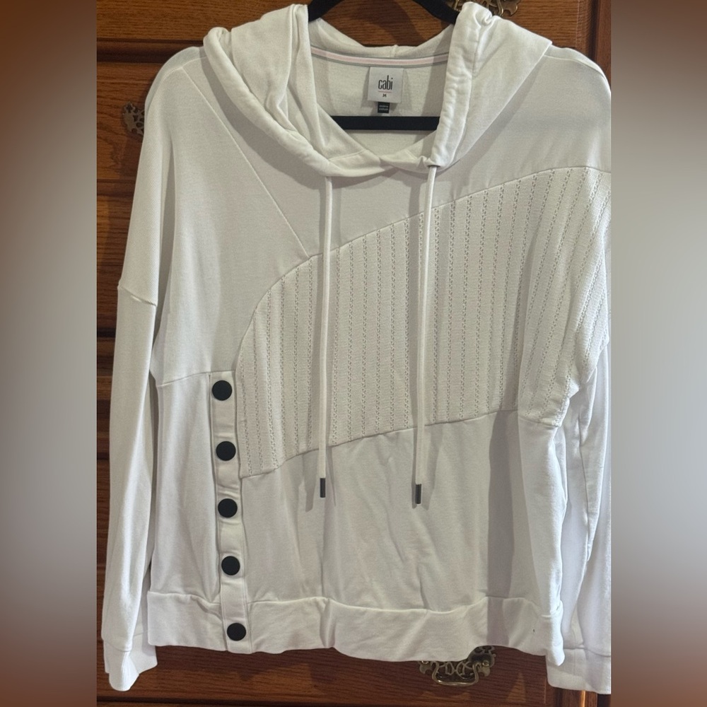 CAbi Cream Textured Hoodie